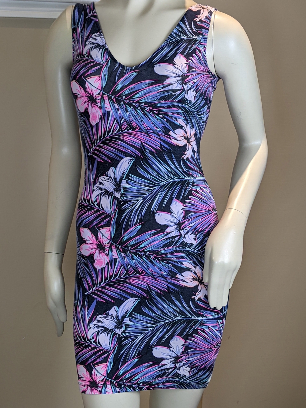 Floral Sleeveless Mini Dress
